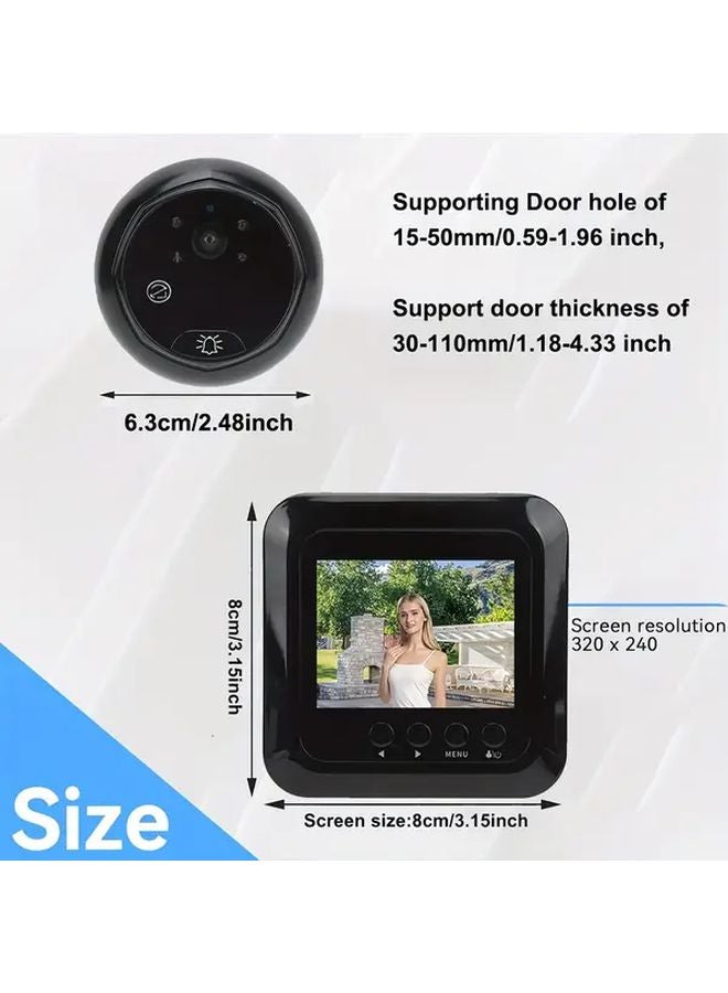Smart IR Night Vision Cat Eye Doorbell Camera With Motion Detection - Image 4