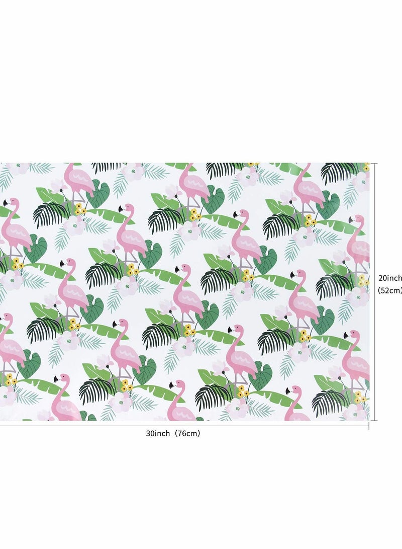 SYOSI Wrapping Paper Sheets - Gift Wrapping, Tropical Rainforest Theme Perfect for Holiday,Birthday,Congrats, Party, Baby Shower - 4 Folded Sheets - 20 inch X 30 inch - Image 4