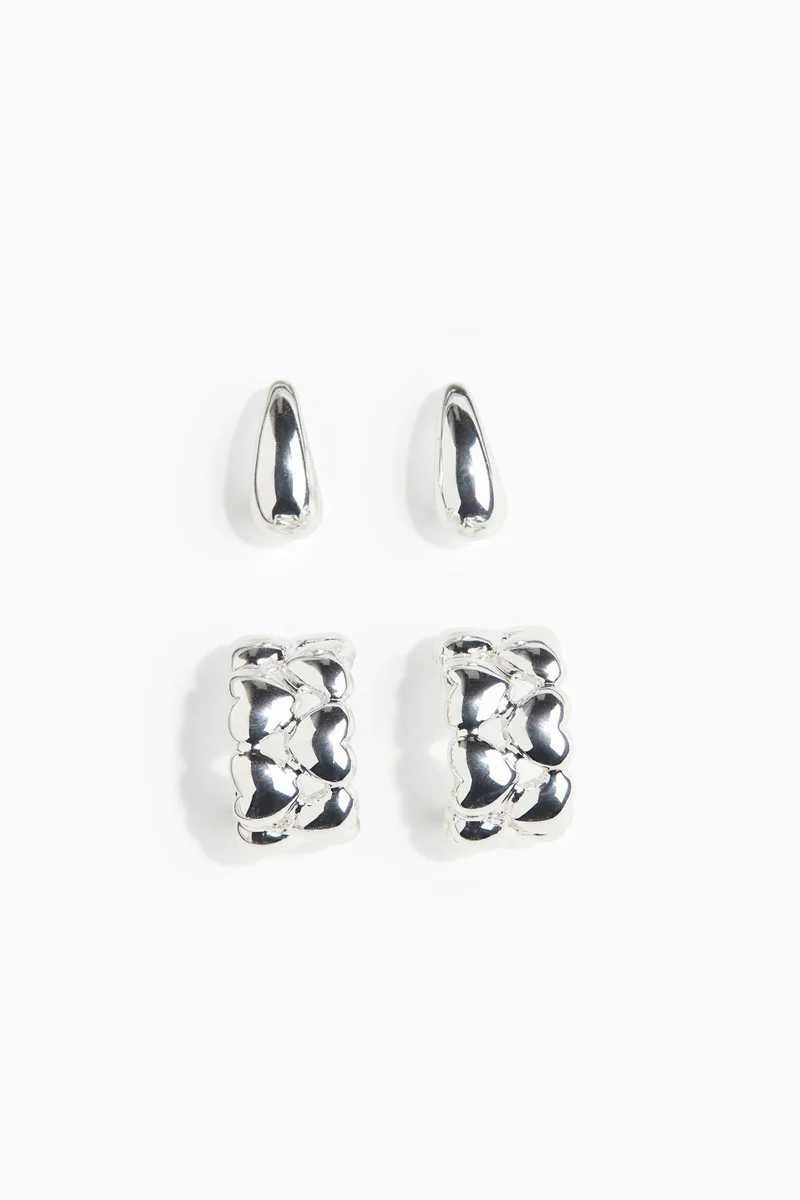 H&M 2 Pairs Hoop Earrings