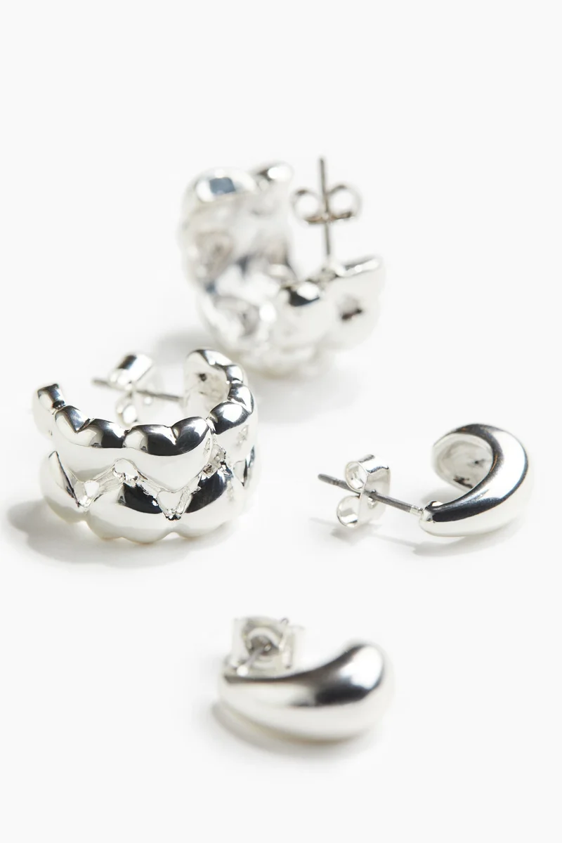 H&M 2 Pairs Hoop Earrings