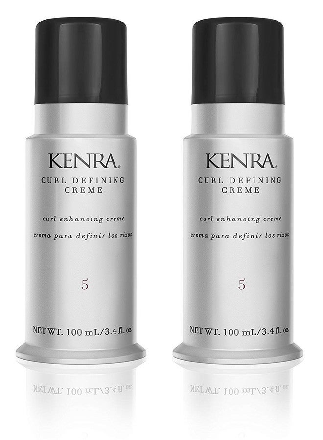 Kenra Curl Defining Crème 5 | Texture Enhancing Styler | Tames Frizz & Flyaways | Refines and Seperates Curls & Waves | Helps Resist Humidity | Medium To Coarse Hair | 3.4 fl. oz. (2-Pack) - Image 1