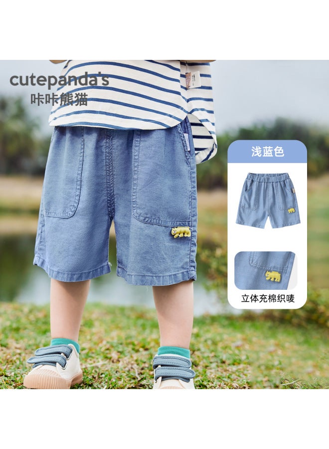 Kids Tencel Denim Shorts – Summer Casual Trendy, Kaka Panda