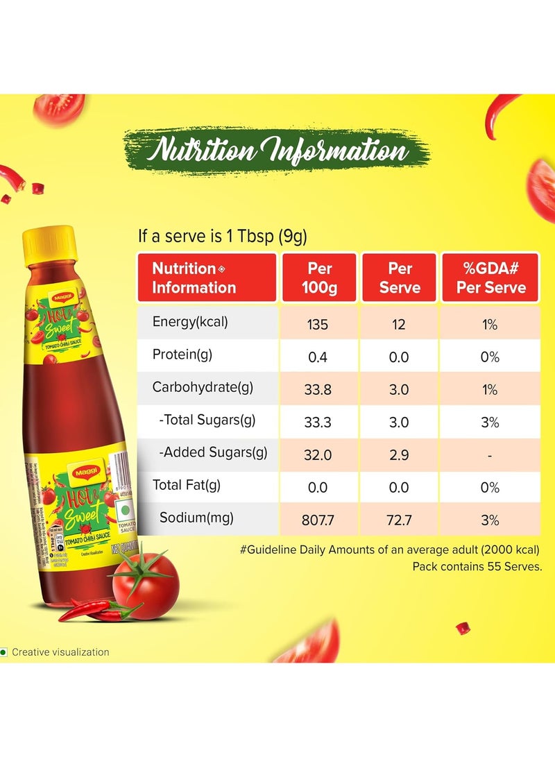 Maggi Hot And Sweet Tomato Chilli Sauce 500g - Image 5