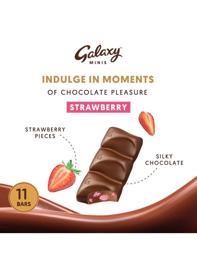 Galaxy Strawberry Minis Chocolate 137.5g - Image 2