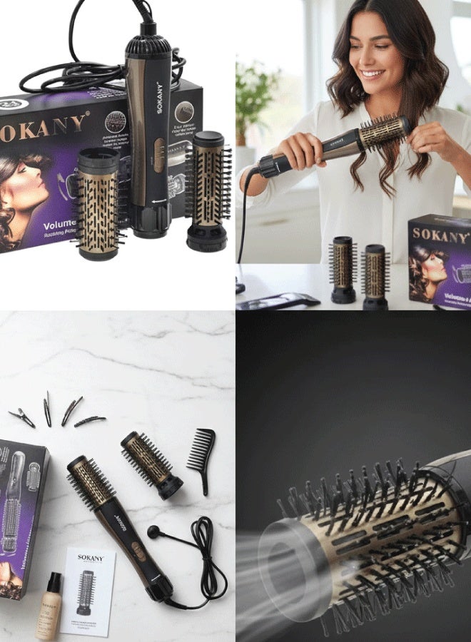 Sokany 1x2 Rotating Hair Dryer Brush 1000W – SD-903 with 1 Year Warranty - Image 2
