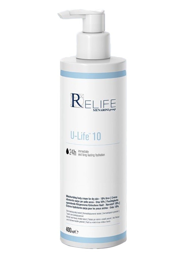 RELIFE U-LIFE 10% BODY CREAM 400ML - Image 1