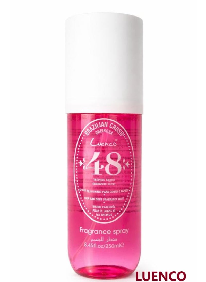 LUENCO 2 Pce Brazilian Crush Chirosa  ( 48 )  Body and Hair Mist with a distinctive, attractive, and long-lasting fragrance 250ml Body Mist - Image 2