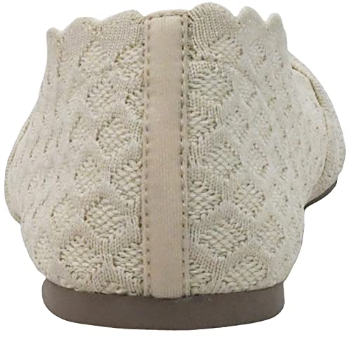 Skechers Women's Cleo-Honeycomb Ballet Flats, Natural, 8.5 - Image 3