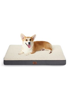 Bedsure Medium Dog Bed for Medium Dogs - Orthopedic Dog Beds with Removable Washable Cover, Egg Crate Foam Pet Bed Mat, Suitable for Dogs Up to 35lbs 