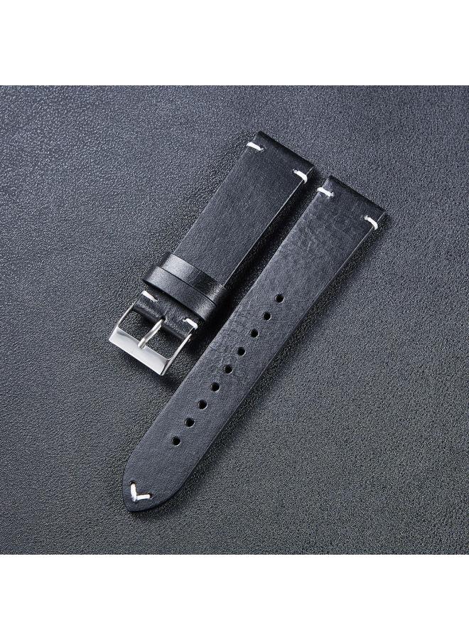 New Color Changing Outlet Leather Strap Retro Oil Wax Italian Antique Ultra Thin Watch Strap Mm