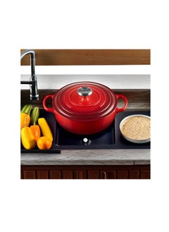 Le Creuset Le Creuset Enameled Cast Iron Signature Sauteuse Oven, 3.5L, Cerise  - Image 2
