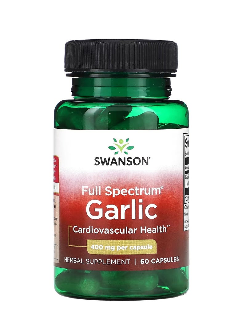 SWANSON Full Spectrum Garlic 400 mg 60 Capsules