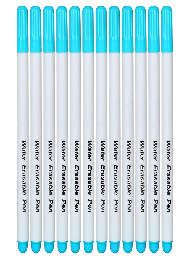 Hesch 9 Water Erasable Pen for Stitching Material Tailor Tools/Temporary Marking on Fabrics/Leather/Wood for Marking Purpose - Set of 12 - Image 1