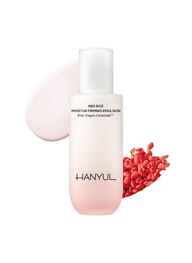 Hanyul - Red Rice Moisture Firming Emulsion Vegan Ceramide Lotion With Korean Rice For Deep Hydration Vegan Collagen For Firming Dermatologisttested Korean Skin Care 4.23 Fl.Oz. - Image 1