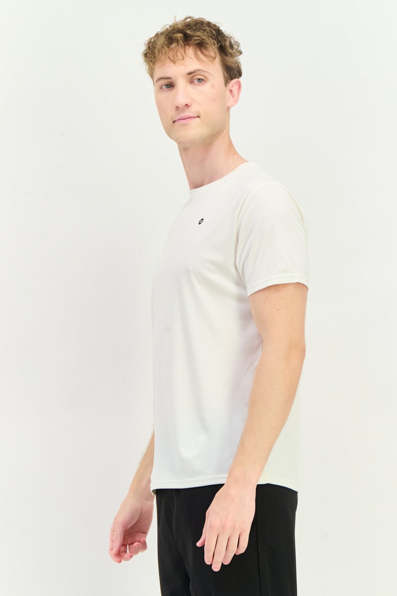 RBX Men Sportswear Fit Short Sleeves Training T-Shirt, Ivory  - Image 4