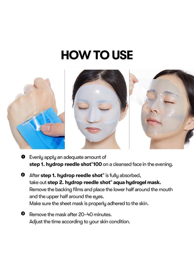 Hydrop Reedle Shot 100Hl 2-Step Hydrogel Mask(34.5Gx4Ea), Intensive Hydrating, Exosome Hyaluronic Acid Face Mask, Dewy & Glass Skin, Overnight Melting Mask, Korean Facial Mask - pzsku/Z5A897AC93C3EE987C682Z/45/_/1733730072/1ae616a9-cb48-4d39-a1ed-34fc6b19eef0