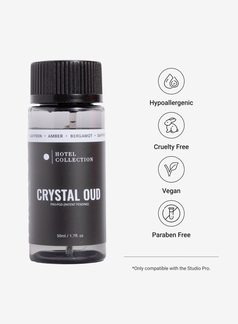 Crystal Oud Pro-Pod Oil Blend - Hotel Inspired for Luxury Essential Oil Diffusers - Aromatherapy Scent Diffuser Oil - Bergamot, Jasmine, Vanilla