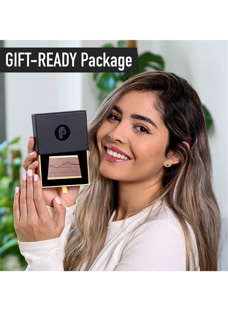 Excefore Wooden Wedding Ring Box, Wooden Engagement Proposal Ring Bearer Boxes, Ring Case Ring Gift Box, Engagement Ring Box, Jewelry ring Storage Box for Anniversary - Image 5