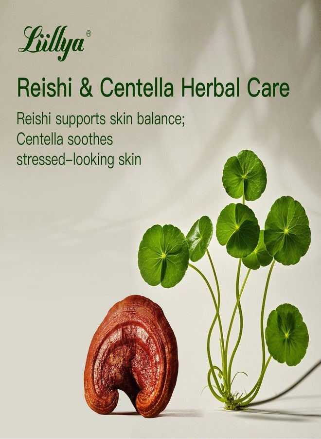 Liillya Nourishing Reishi & Centella Body Scrub – Natural Sea Salt Exfoliator with Olive & Coconut Oils, Revitalising Herbal Formula for Smooth, Radiant Skin – Vegan & Eco-Friendly, 350g - Image 5