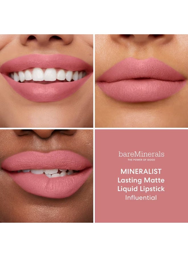 بير ماينرالز أحمر شفاه سائل غير لامع من بير مينيرالز مينيراليست، لون مؤثر - Image 3