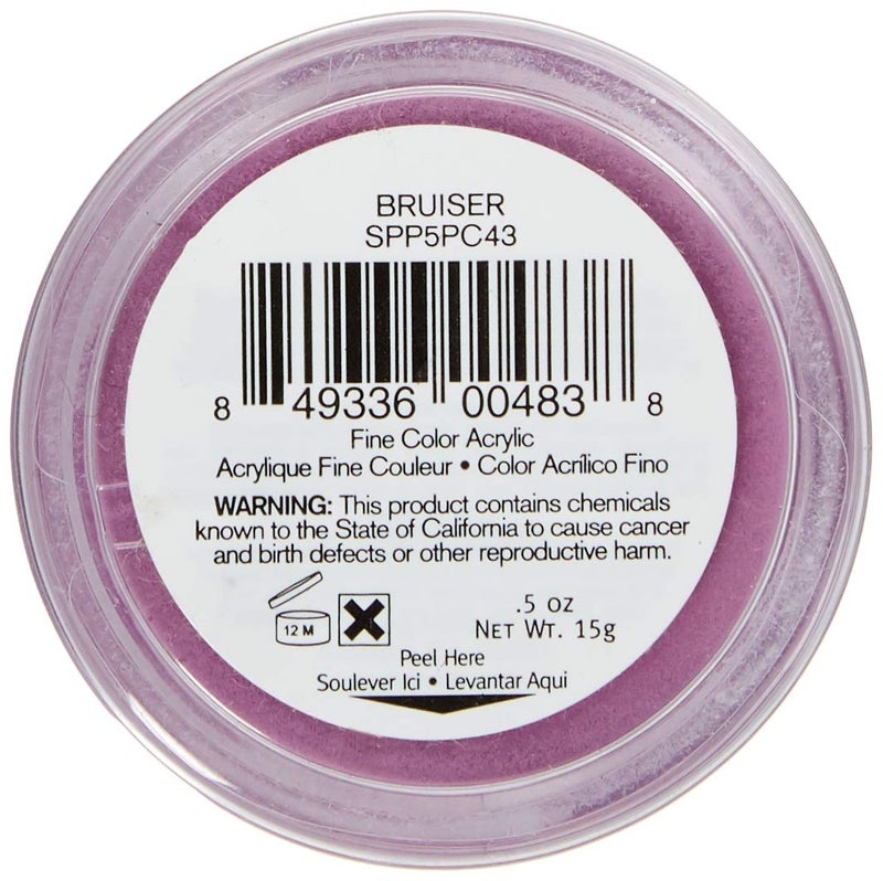 Young Nails SlickPour Dip Powder - Extended Wear Dip Powder Nail Color for use with SlickPour System Prep, Base, Activator & Top Coat, Fortified with Calcium & Vitamin E, Bruiser, 15g - Image 2