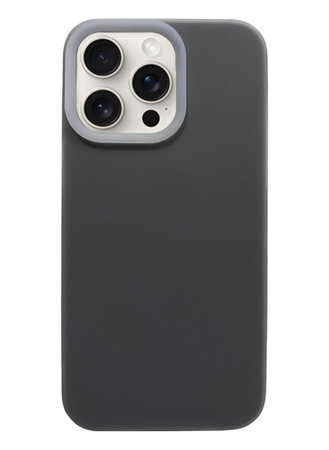 Generic iPhone 15 Plus Luxury Fluorescent Jelly Liquid Silicone Case For iPhone 15 Plus Candy Color Silicone Phone Case, Soft Bumper Jelly Rubber Phone Cover - Dark Grey  - Image 1