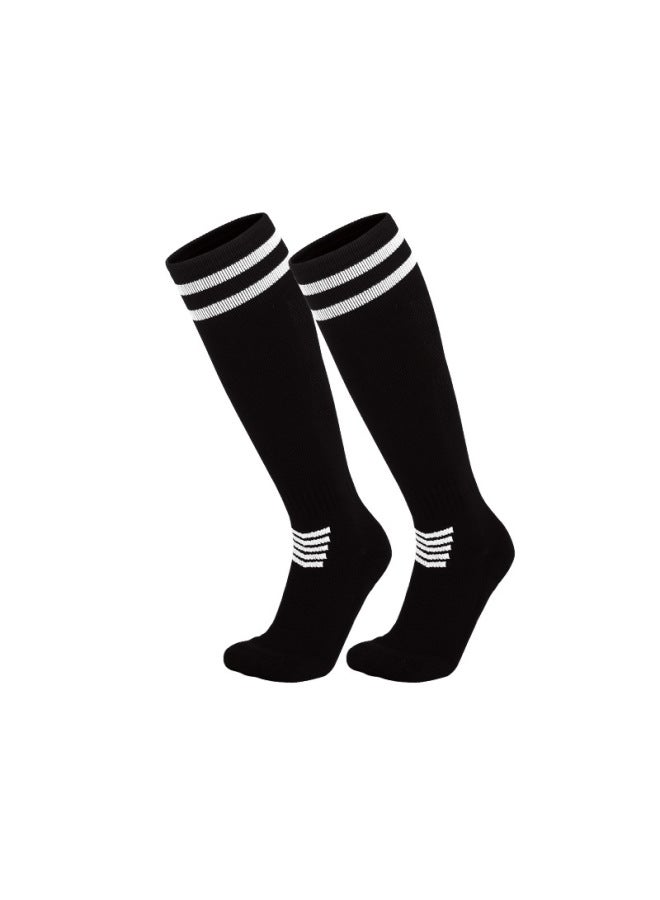 Summer Adult And Children's Football Socks Over-the-knee Shin Guard Sports Socks Non-slip Towel Bottom Long Football Socks