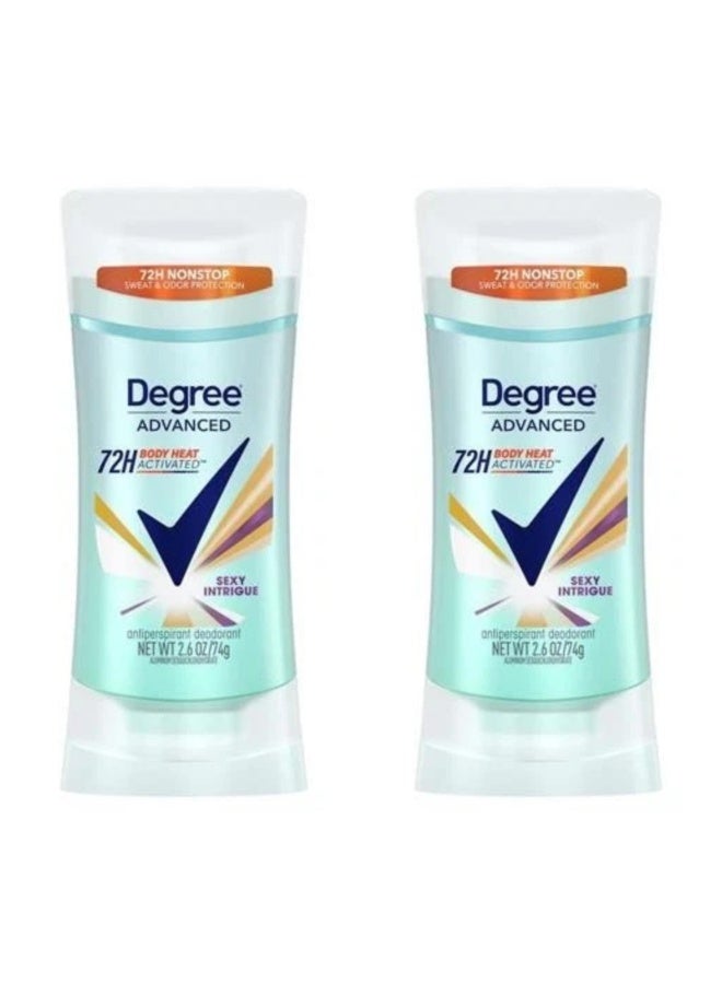 Pack Of 2 Pcs Advanced 72 Hour Antiperspirant Deodorant Intrigue Stick 74 g