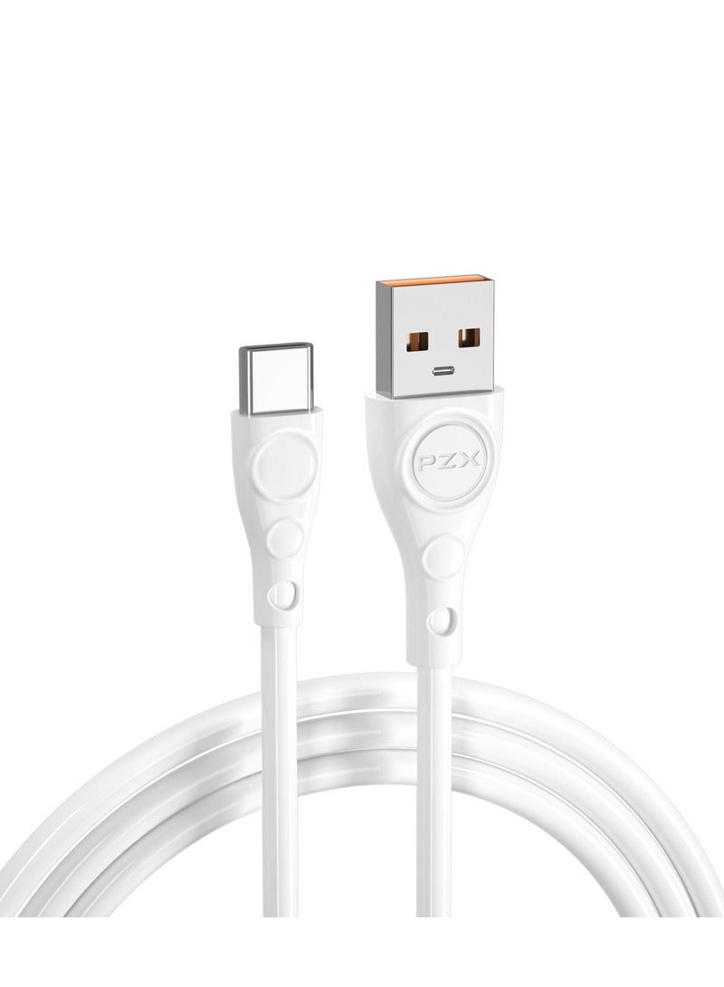 PZX Type-C Data Sync Charging Cable White - Image 3