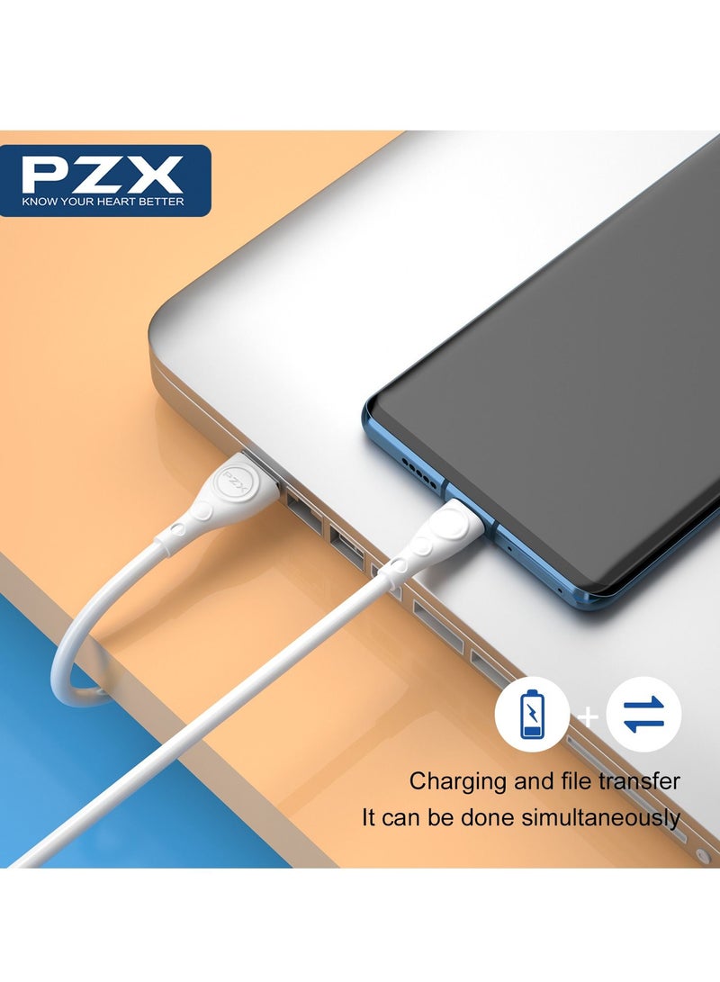 PZX Type-C Data Sync Charging Cable White - Image 5