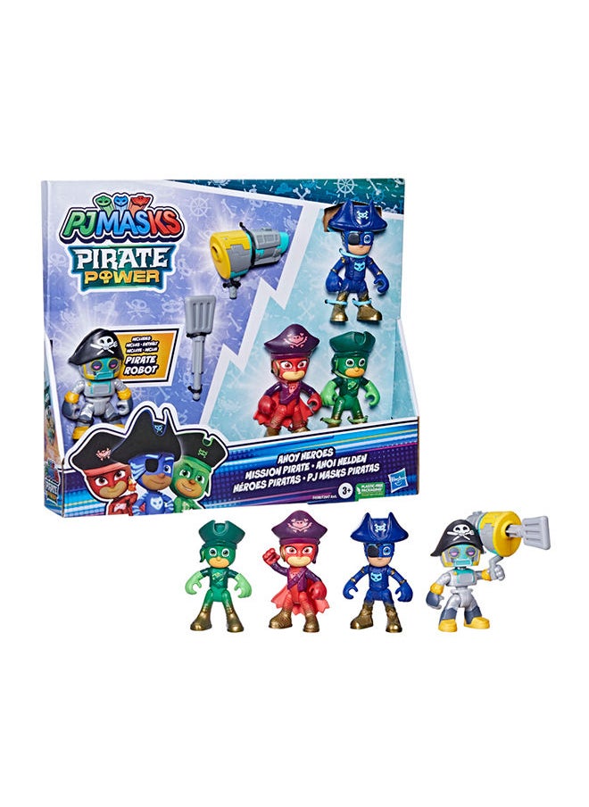 PJMASKS - مجموعة تماثيل الأبطال بي جي ماسك للأطفال 3 سنوات وما فوق تتضمن 4 تماثيل بي جي ماسك و 1 ملحق - Image 1