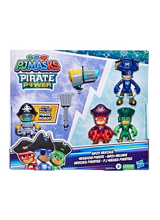 PJMASKS - مجموعة تماثيل الأبطال بي جي ماسك للأطفال 3 سنوات وما فوق تتضمن 4 تماثيل بي جي ماسك و 1 ملحق - Image 1