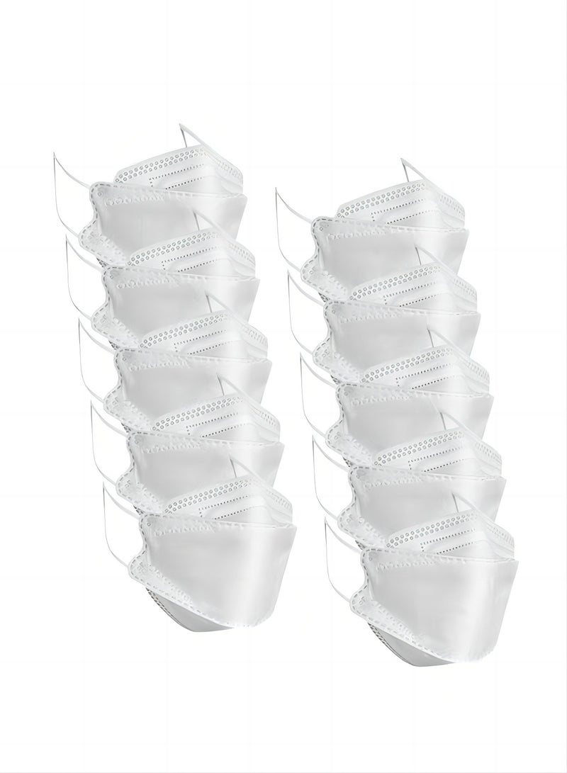 ماركة غير محددة Pack Of 50 Pieces N95 Mask White For Adults  - Image 2