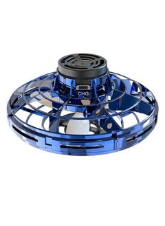 Scrolls Flying Spinner, Flying Fidget Spinner with LED Lights, Kids Flying Spinner with USB Rechargeable for Fun Indoor Outdoor (Blue)  - Image 1