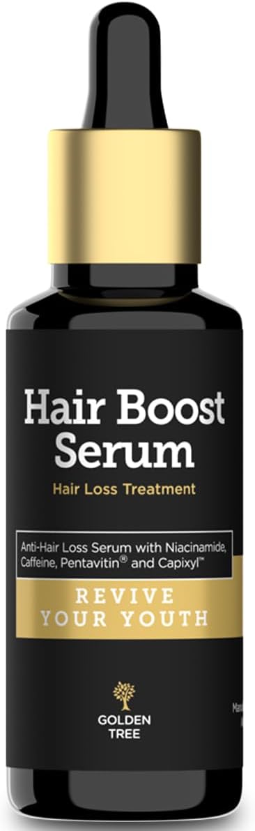 Golden Tree Hair Boost Serum Hair Growth Serum with Pentavitin Capixyl Anti Hair Loss Hair Serum for Women Men Boosts Hair Growth 50 ml