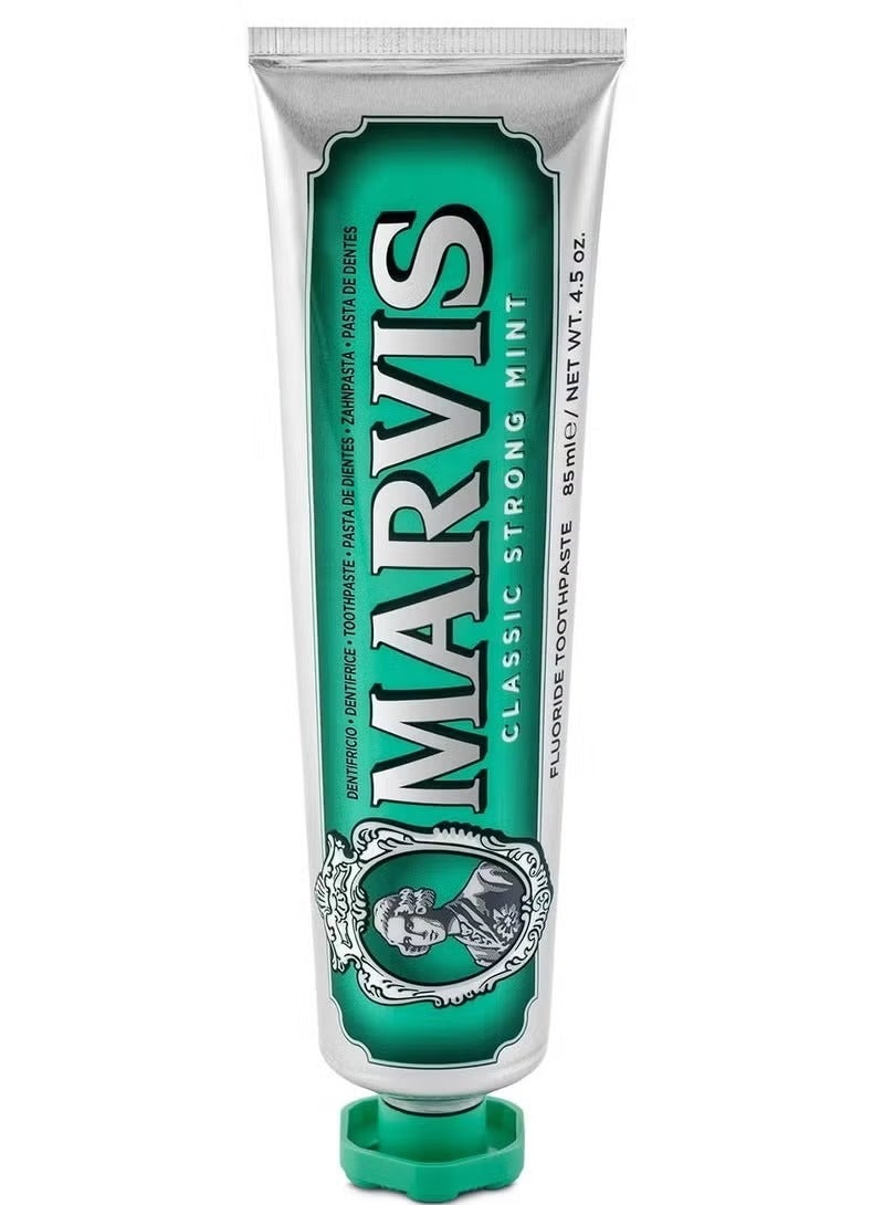 مارفيس معجون أسنان النعناع القوي الكلاسيكي ، طازجة شديدة ، إزالة اللوحة ، ابتسامة أبيضة لامعة 85 مل - Image 5