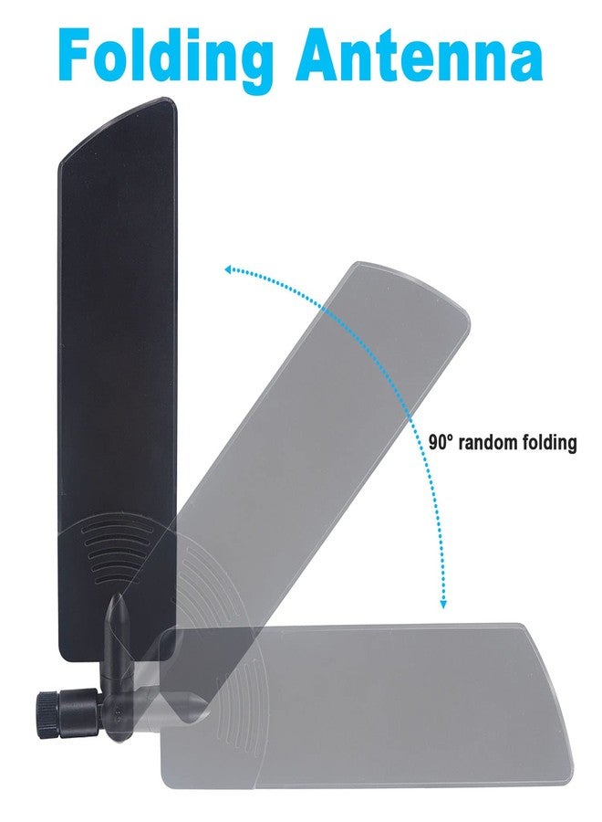 هوائي OneLinkMore 5G قابل للطي بتردد 600-6000 ميجاهرتز، كسب 12 ديسيبل، متعدد الاتجاهات، يدعم شبكات WiFi و3G و4G وGSM، مزود بموصل SMA ذكر، ومضخم عالي الكسب بتردد كامل، مصمم خصيصًا لوحدة راوتر TP-Link. - Image 4