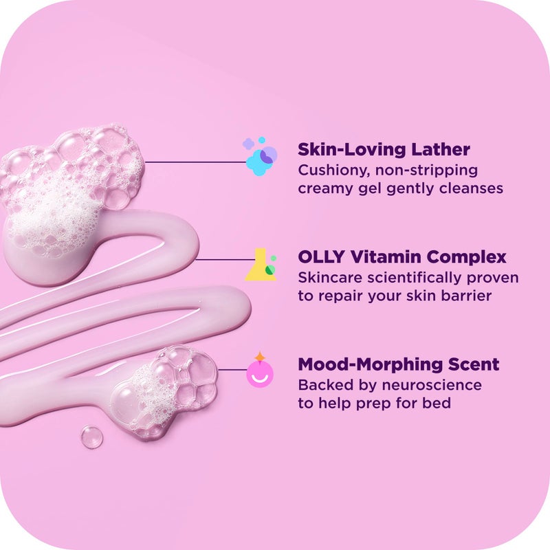 OLLY Renew Body Wash with Vitamin D, Retinol & Botanicals â€“ Nourishing Cleanser for Skin Barrier Repair, Deep Hydration, Jasmine Bergamot Scent, 17oz - Image 5