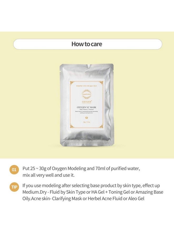 OxygenCeuticals Vc Mask Premium Peel Off Algae Mask Vitamin C Peel Off Mask 30 Gram/1 Oz (5 Packs) - Image 5