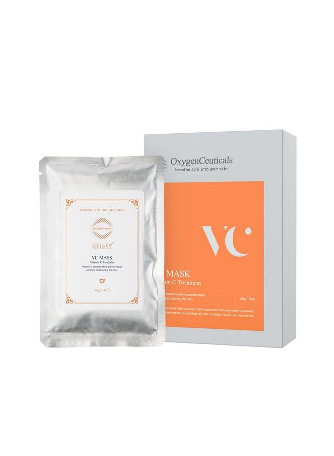 OxygenCeuticals Vc Mask Premium Peel Off Algae Mask Vitamin C Peel Off Mask 30 Gram/1 Oz (5 Packs) - Image 2