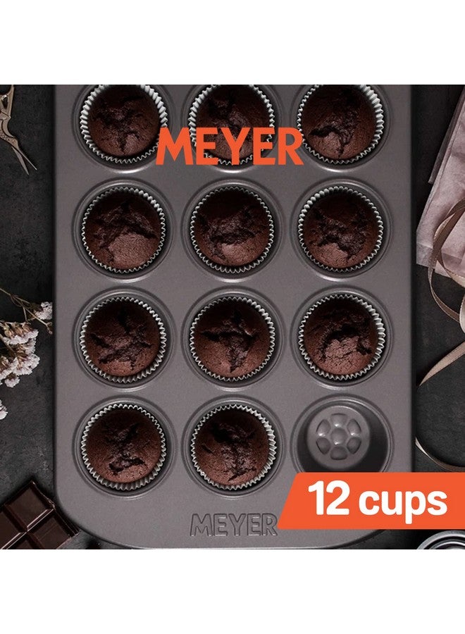Meyer Bakemaster Steel Non-Stick Bakeware 12-Cup Mini Muffin Pan - Image 1
