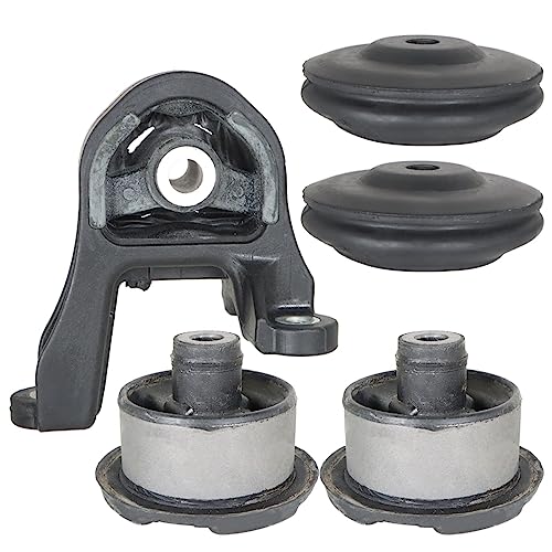 waltyotur 5Pcs Rear Differential Arm Mounting Bushing with Top Support Repair Kit Replacement for Honda Civic CR-V Edix Odyssey Stream 2000-2012 - Image 1
