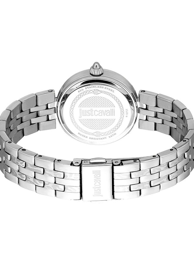 Just Cavalli جست كافالي ليدي بريزيوزا JC1L314M0045 - ساعة كوارتز أنثوية من الفولاذ المقاوم للصدأ 3 عقارب - Image 3
