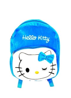 Blue Tree blue tree Soft Material School Bag For Kids Plush Backpack Cartoon Toy, Children's Gifts Boy/Girl/Baby/Decor School Bag For Kids (New Hello Kitty)(Blue)  - Image 1