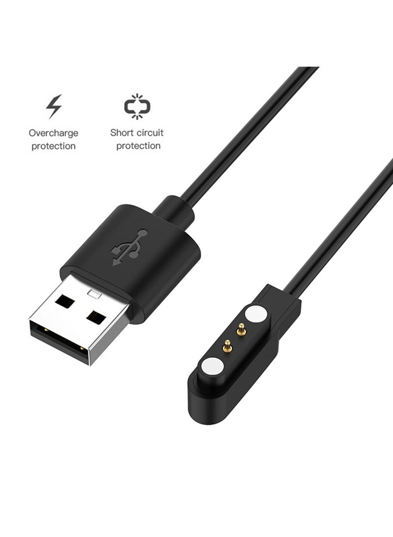 1M USB Charger for Xiaomi Haylou Solar LS05 Fast Charging Cable Cradle Dock Power Adapter Smart Watch Accessories - Image 3