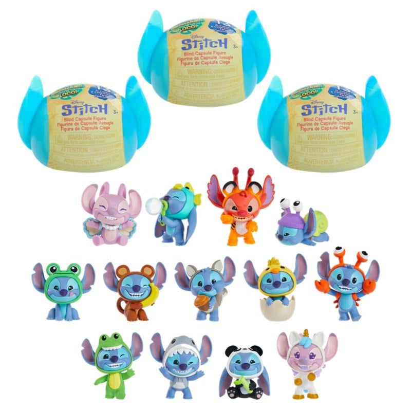 Just Play Disney Stitch Goes Wild Collectible Mini Figure 3Pack 2inch Figurines with Wild Details Blind Box Toy for Kids Fans Collectors by Just Play Kids Toys for Ages 3 Up by Just Play - Image 3