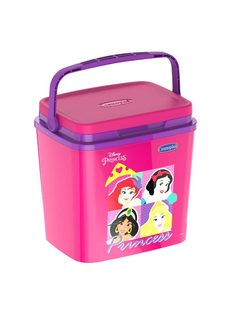 كوزموبلاست صندوق غداء ديزني برينسيس تشيل بوكس ​​معزول بسعة 4 لتر مع مقبض - Image 1