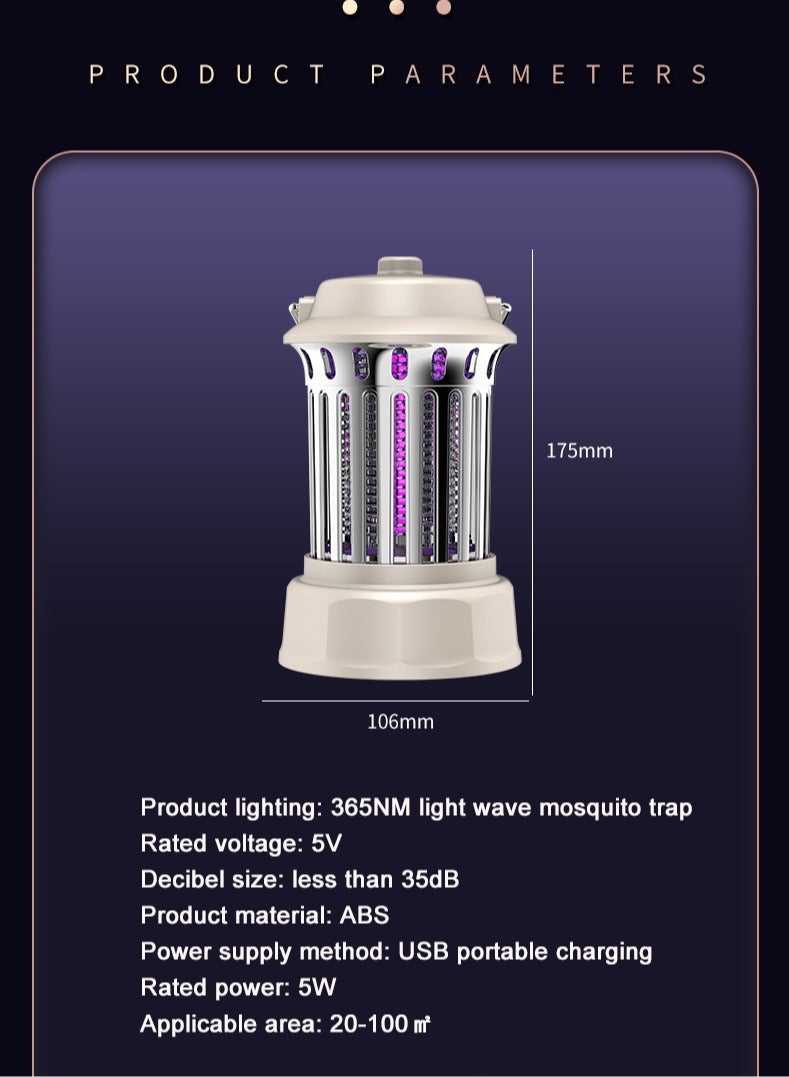 Ecoey Household Fly Lamp Mosquito Repellent Indoor Baby Mosquito Repellent Artifact Outdoor Mosquito Killer Mosquito Killer Portable Electrical Appliance - Image 5