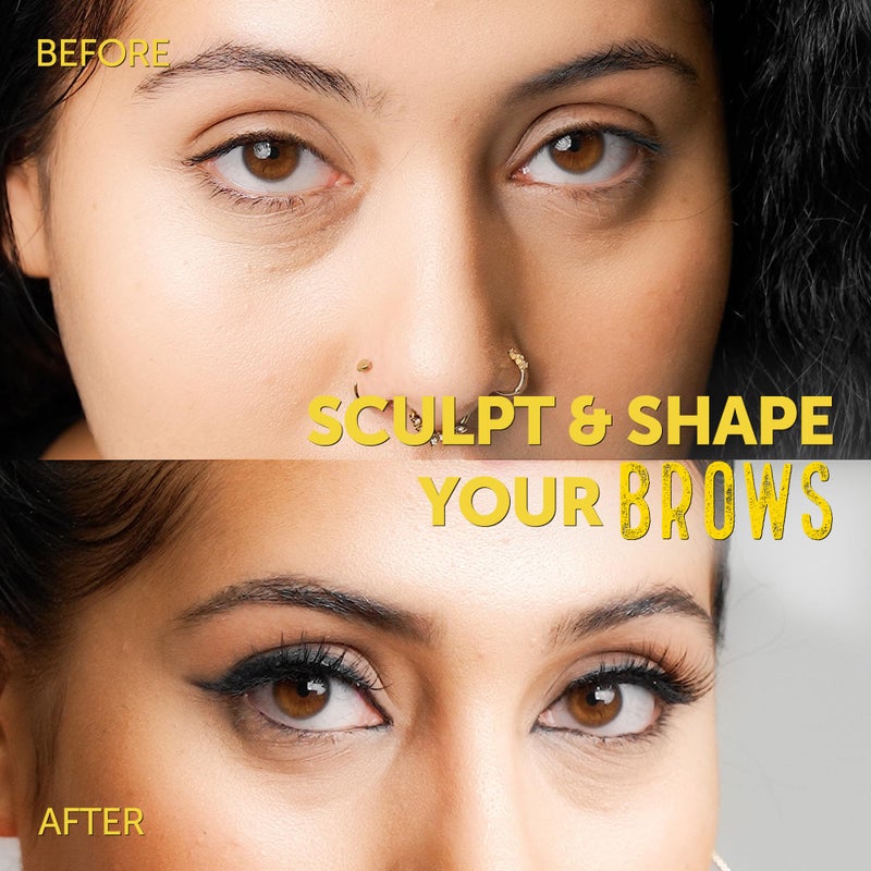 got2b Glued 2-in-1 Brow Gel & Edge Control, 0.54 Fl Oz, Strong Hold Styling Eyebrow Gel and Hair Mascara for Flyaways and Frizz with Castor Oil, Sweat-Resistant with Quick Dry, Clear Finish - Image 3