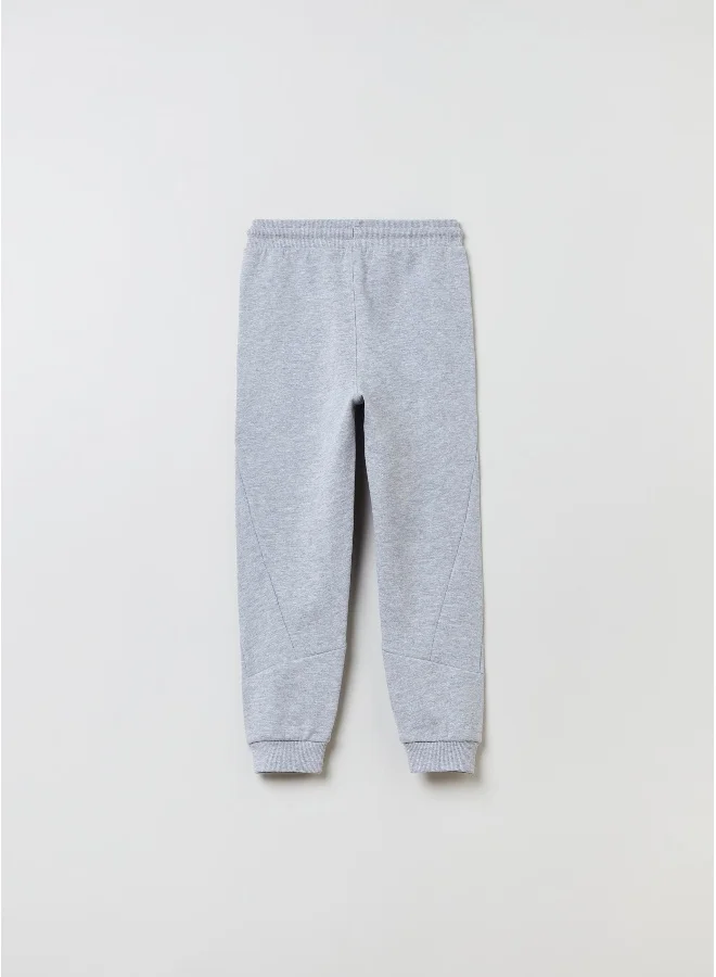 Ovs French terry joggers with drawstring